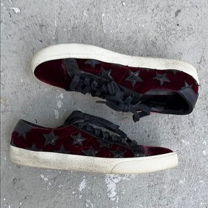 Velvet Saint Laurent sneakers